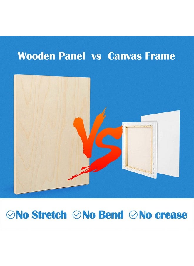 Falling In art - Unfinished Birch Wood Canvas Panels Kit Falling In Art 2 Pack Of 12X16’’ Studio 3/4’’ Deep Cradle Boards For Pouring Art Crafts Painting And More - Image 1