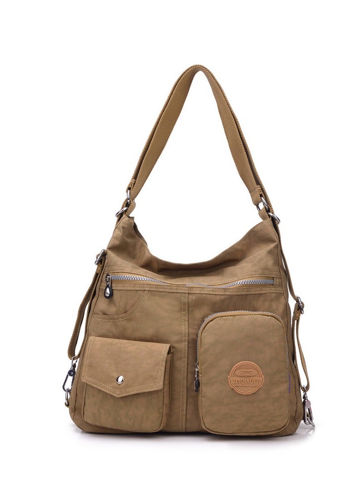 Multipurpose Hobo Purse for Women with Antitheft RFID, Waterproof Nylon Crossbody Bag Shoulder Handbag, Convertible Backpack  - Image 1