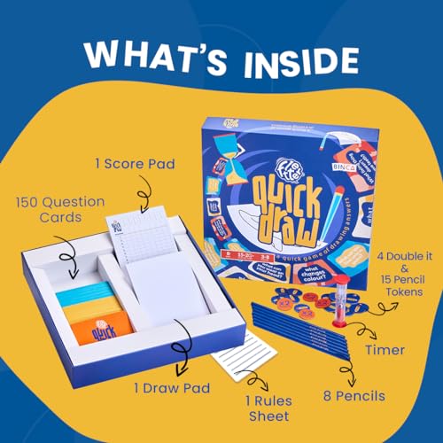 Binca Quick Draw - Hilarious Drawing Party Game for Kids & Adults, Perfect for Family Game Night, Gift for Boys & Girls Ages 8, 9, 10, 11, 12 Years & Up, Fast-paced & Funny Drawing Game (3–8 Players) - Image 4