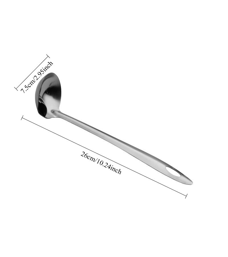 2pcs Stainless Steel Oil Separator Soup Ladle With Filter Hole Skimmer For Healthy Cooking Soup Broth And Gravy - Image 3