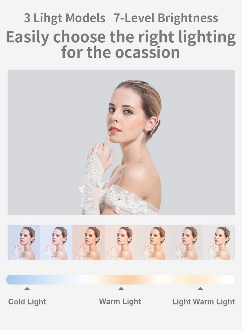 General Extendable Selfie Stand 360° Swivel with Phone Holder, Rechargeable Wireless Foldable 7 Brightness LED Lights for Live Streaming/YouTube/Tiktok etc.  - Image 5