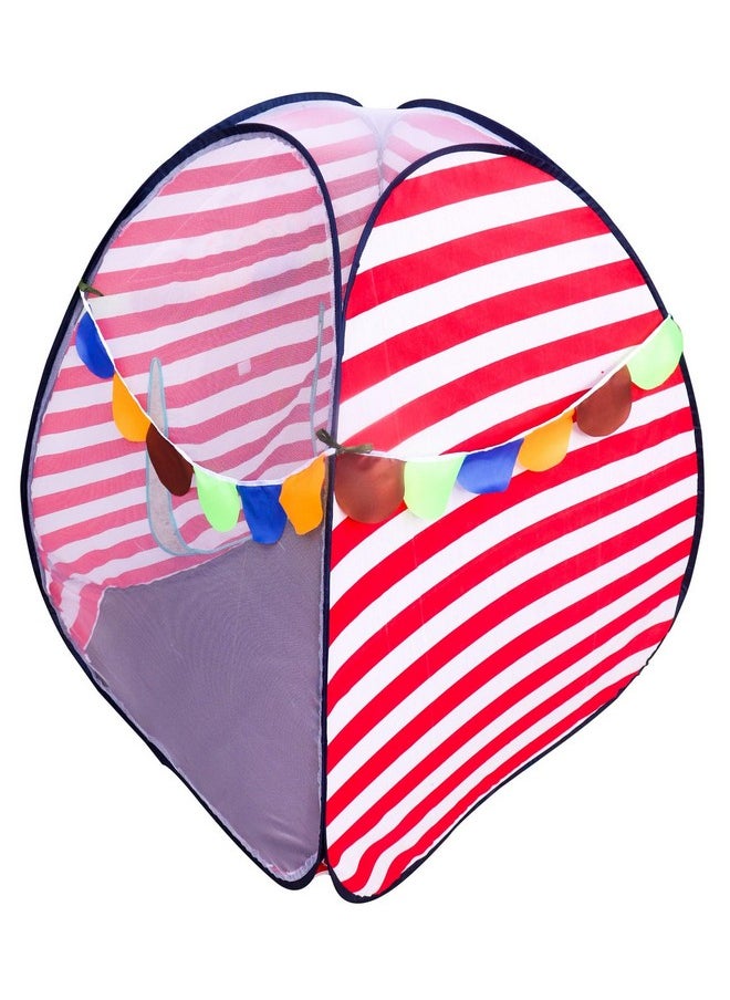 HomeCute Homecute Igloo Type Foldable Popup Kid's Play Tent House (Small Size Red-White)  - Image 5