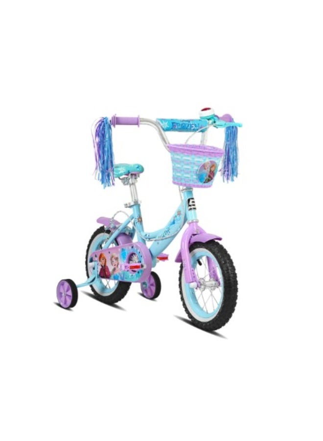 Spartan | 16" Disney Frozen Ice Magic Bicycle First Bike for Girls | Removable Training Wheels | Adjustable Seat & Handlebar | Rear Mudguard | Official Frozen Graphics | SP-3224 | Ages 4 to 7 - Image 2