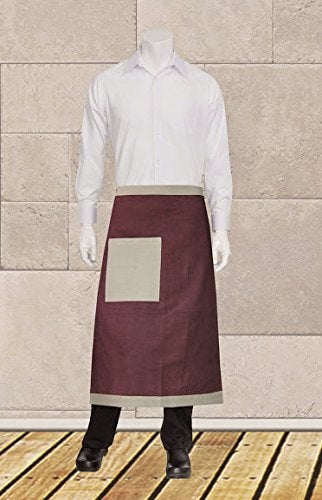 Dekor World Premium Cotton Colour Bonanza Bistro Free Size Kitchen Apron (Pack of 1) 50x60cm for Unisex - Image 5