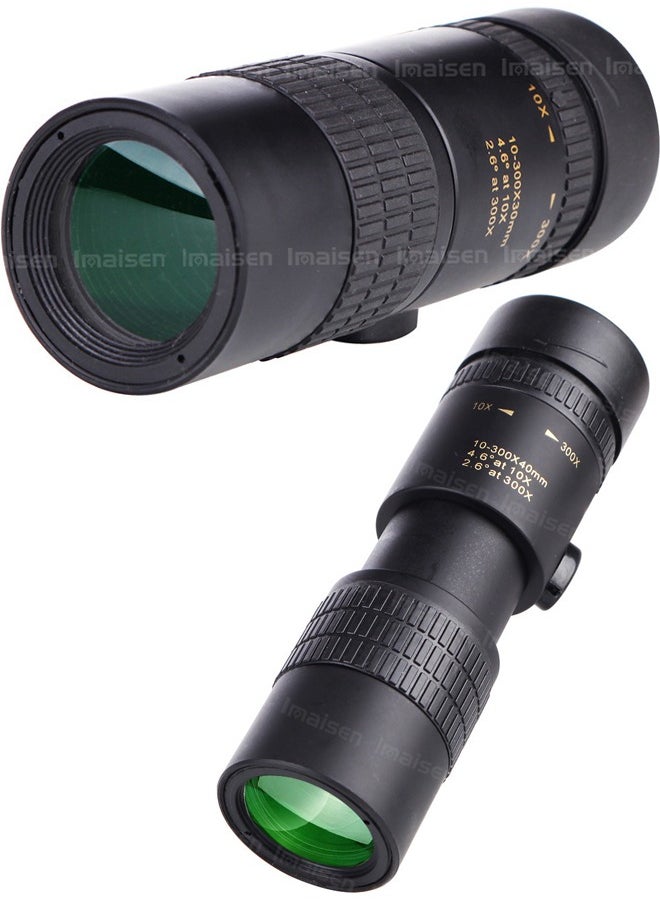 Loquat - Telescope Stretch Rotating FMC Zoom 10-300x40 Magnifying Monoculars BAK4 Prism - Image 1