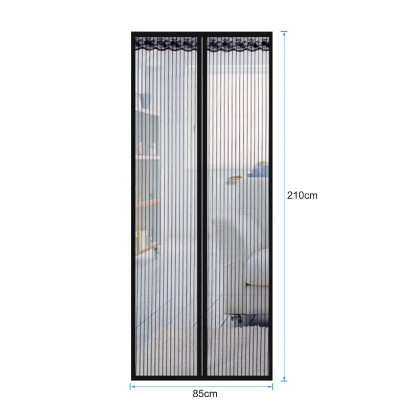 Magnetic Screen Door with Mesh Curtain,Doorway Mosquito Net Bug Mesh with Full Frame Fastener Tape - Image 1