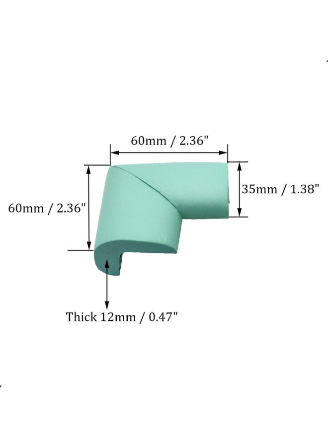 Soft Foam Corner and Edge Protector for Kids, Long Corner Guard, Child Safe Desk Protector, Light Green Corner Guard  - Image 2