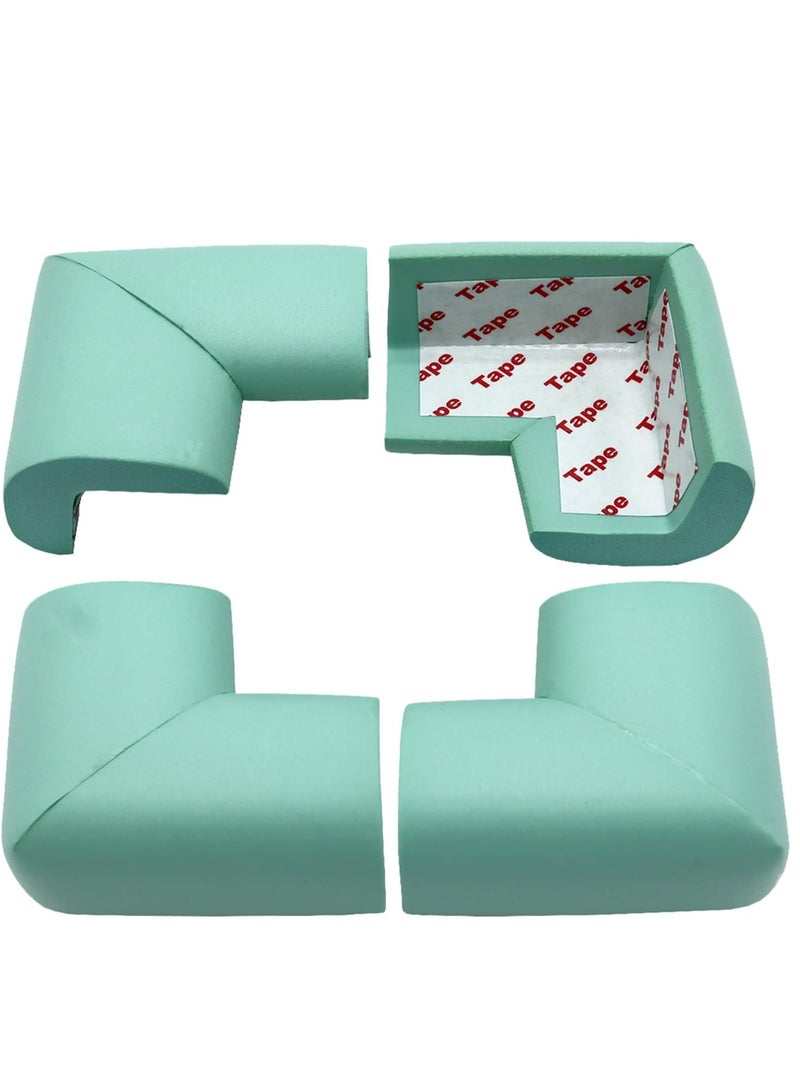 Soft Foam Corner and Edge Protector for Kids, Long Corner Guard, Child Safe Desk Protector, Light Green Corner Guard  - Image 1