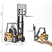 Dollox Diecast Forklift Truck Toys 150 Scale Manual Metal Engineering Vehicle Fork Truck High Detail Construction Vehicles Model Collection Forklift Decoration Toy Gift for Kids - Image 4