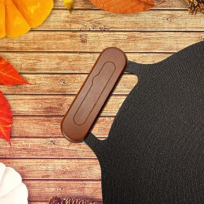 NALACAL مقبض خشبي معزول حراريًا قابل لإعادة الاستخدام، غطاء مقاوم للحرارة، غطاء مقبض مقلاة، غطاء عازل للحرارة لمقلاة القلي، مقلاة، قدر، شواية، مقبض وعاء ساخن، قطعتان - Image 3