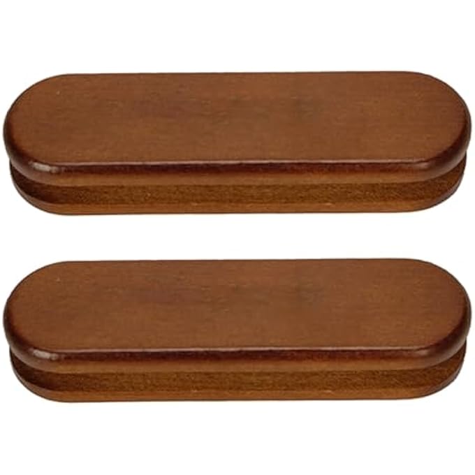 NALACAL مقبض خشبي معزول حراريًا قابل لإعادة الاستخدام، غطاء مقاوم للحرارة، غطاء مقبض مقلاة، غطاء عازل للحرارة لمقلاة القلي، مقلاة، قدر، شواية، مقبض وعاء ساخن، قطعتان - Image 2