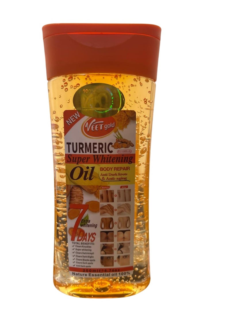 Veet Turmeric Super Whitening Oil Body Repair 200 ML