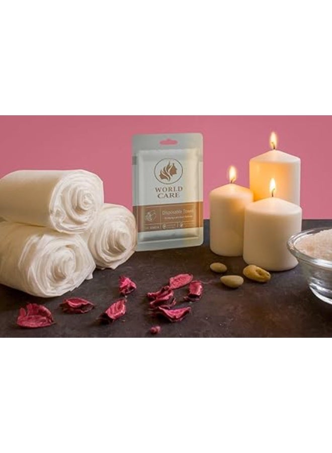 وورلد كير مناشف للاستعمال مرة واحدة من وورلد كير، مقاس 70*140، 25 قطعة، ورق، ألوان متعددة - Image 2