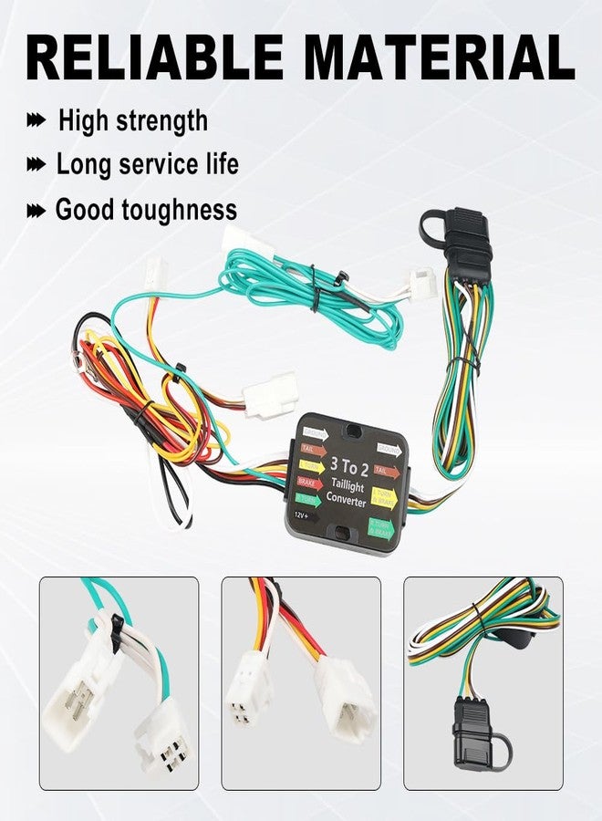 WATERWICH 4 Way Trailer Wiring Harness Compatible with 2019-2023 Toyota RAV4 and 2021-2023 Toyota RAV4 Prime, 56434 4-Pin Trailer Hitch Wiring Harness - Image 5