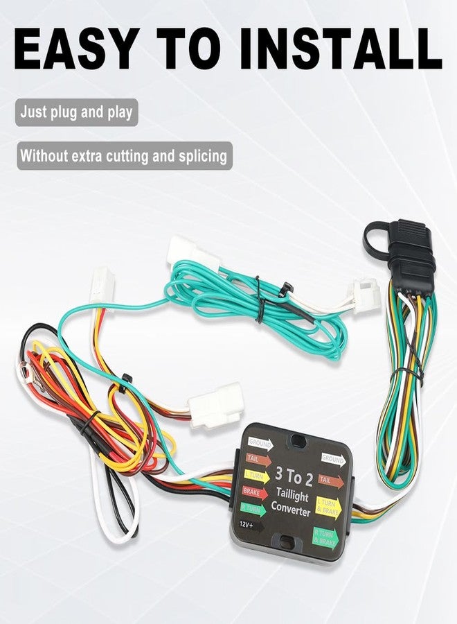 WATERWICH 4 Way Trailer Wiring Harness Compatible with 2019-2023 Toyota RAV4 and 2021-2023 Toyota RAV4 Prime, 56434 4-Pin Trailer Hitch Wiring Harness - Image 4