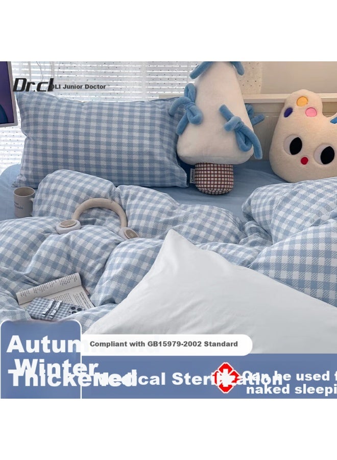 Dr.chu Doctor's First Disposable Four-piece Bedding Set Thickened For Autumn And Winter, Suitable For Beds, Travel, Hotels, Trains, And Sleeper Cars - Image 1