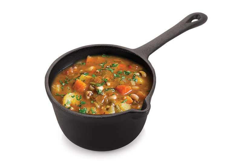 Petals Pre Seasoned Cast Iron Sauce Pan, 15cm/6inch Diameter (Induction Compatible) - Image 2