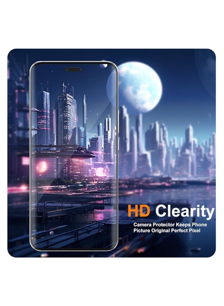 Honor Magic 6 Pro 5G زجاج مقسى، 3 قطع من فيلم حماية الشاشة و 3 قطع من فيلم حماية الكاميرا، زجاج مقسى بصلابة 9H مقاوم للخدوش فيلم واقي - Image 5