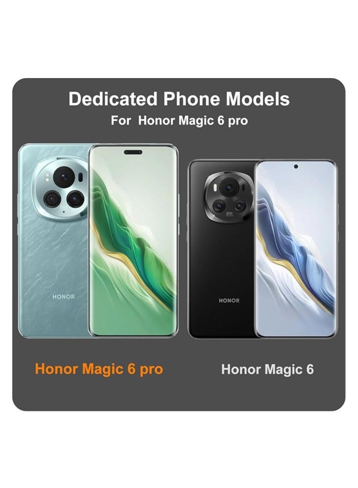 Honor Magic 6 Pro 5G زجاج مقسى، 3 قطع من فيلم حماية الشاشة و 3 قطع من فيلم حماية الكاميرا، زجاج مقسى بصلابة 9H مقاوم للخدوش فيلم واقي - Image 2