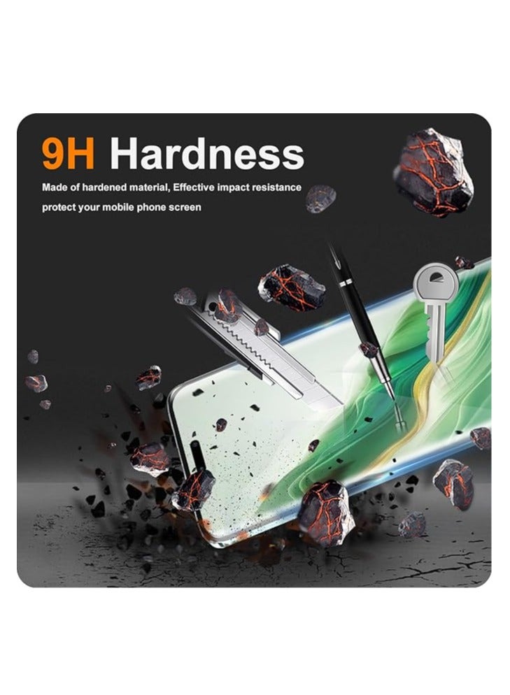 Honor Magic 6 Pro 5G زجاج مقسى، 3 قطع من فيلم حماية الشاشة و 3 قطع من فيلم حماية الكاميرا، زجاج مقسى بصلابة 9H مقاوم للخدوش فيلم واقي - Image 3