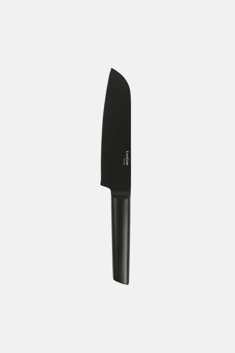 Bebe Home Stainless Steel 7 Inches Chef Knife With Non-Stick Coating, Black  - Image 1