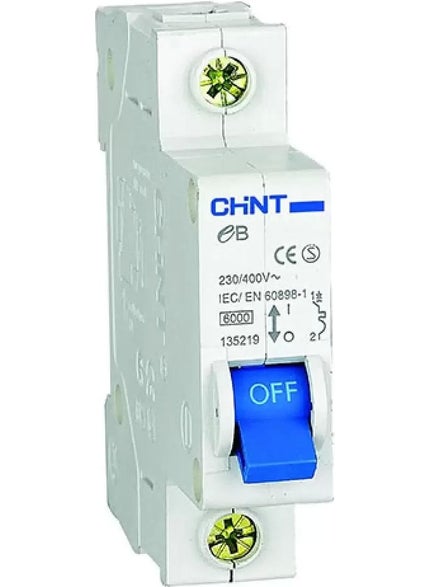Chint Single Phase 1X40A Type C Automatic Fuse 4,5ka 186422 