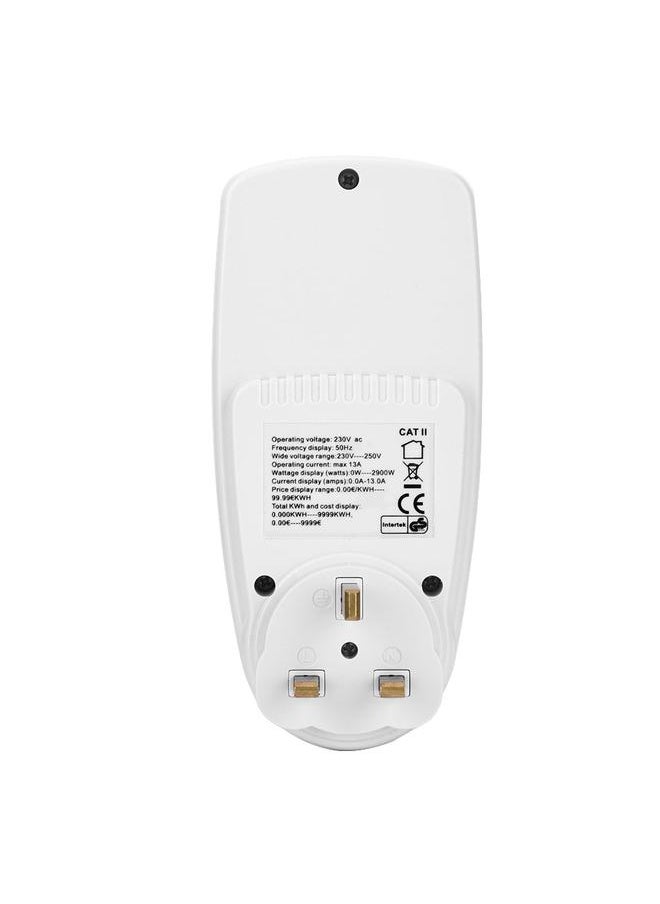 Thoraya Electricity Usage Monitor Power Meter Plug KWH Consumption Analyzer with LCD Display UK Plug  - Image 5