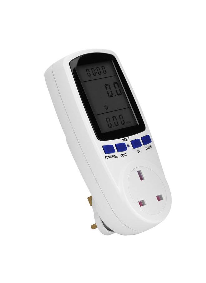 Thoraya Electricity Usage Monitor Power Meter Plug KWH Consumption Analyzer with LCD Display UK Plug  - Image 1