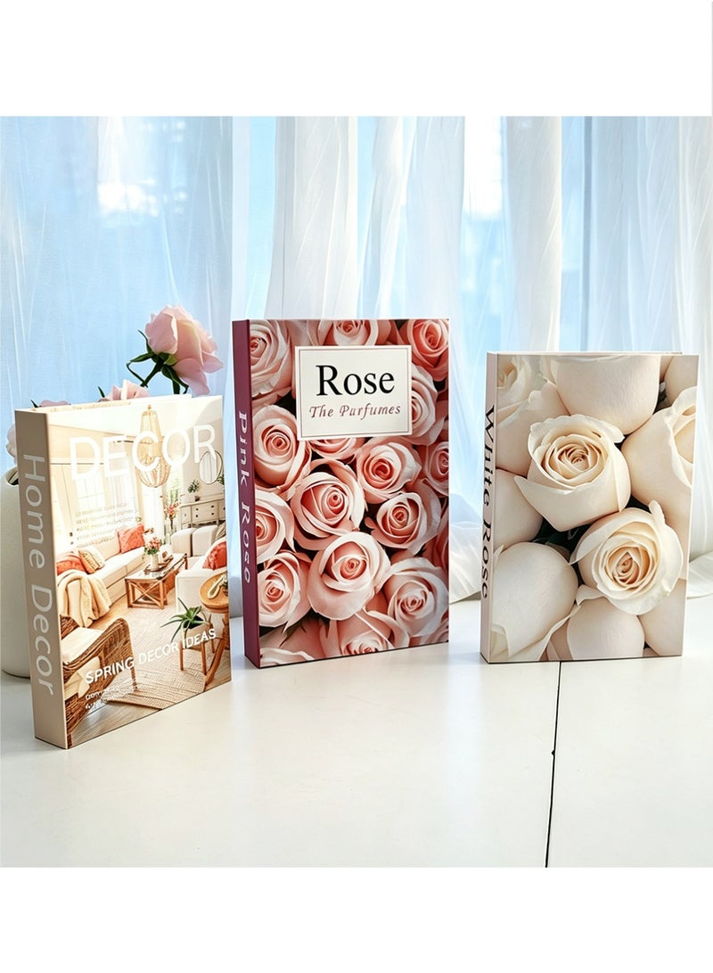 YOUGE 3Pcs Decorative Books,Fake Books For Home Decor,Aesthetic Books For Room Decor,Coffee Table,Living Room,Preppy,Book Shelf,Shelf Decor,Designer Books Decor Set Home Decor Ornaments - Image 5