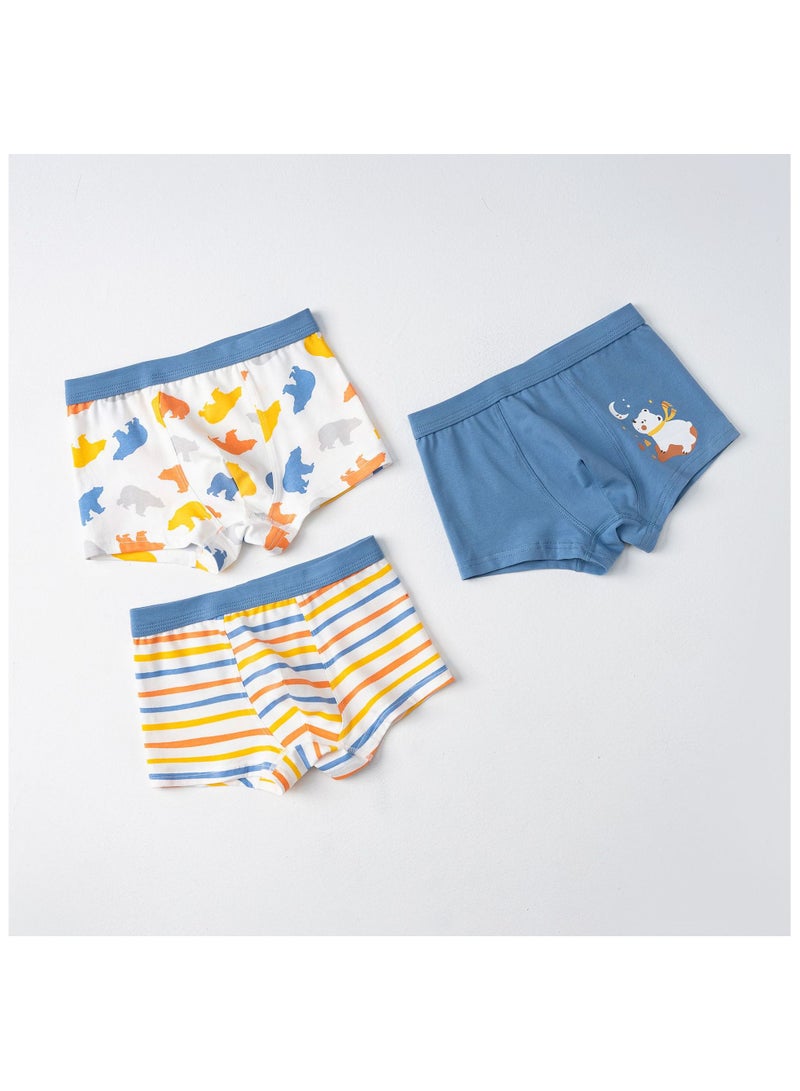 Fashionable Little Boy Printed Boxer Pants Suitable For Ages 3-10  - Image 1