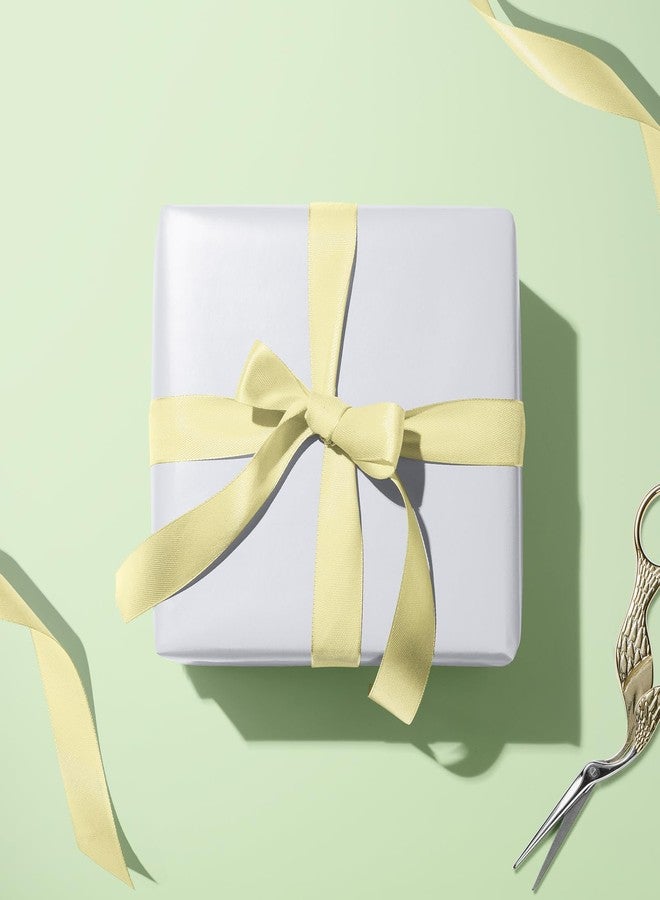 WRAPAHOLIC White Matte Wedding Gift Wrapping Paper,Solid Color Pearl Glossy Wrapping Paper - Perfect for Baby Shower,Valentine's Day,Birthday,DIY Bouquet(17in x 32.8ft Roll, 46 Sq. Ft - Image 3