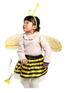 Furtey Parties Cosplay Costumes For Kids Girls Boys Children Dress-up Skirt Fairy Butterfly Wing Bee Ladybug Headband Gift  - Image 4