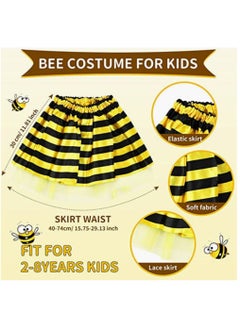 Furtey Parties Cosplay Costumes For Kids Girls Boys Children Dress-up Skirt Fairy Butterfly Wing Bee Ladybug Headband Gift  - Image 3