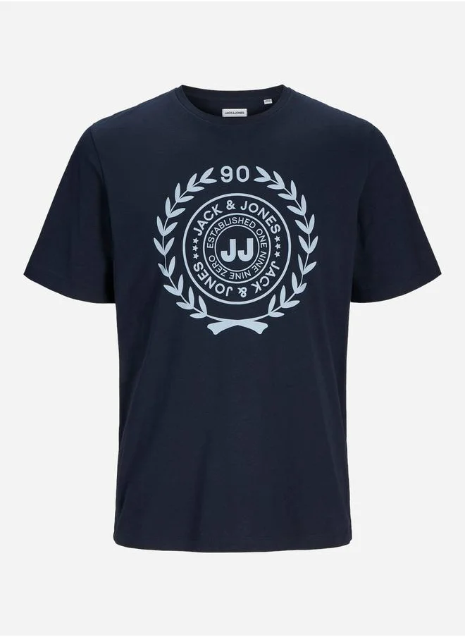 JACK & JONES Logo Graphic Print Crew Neck T-Shirt