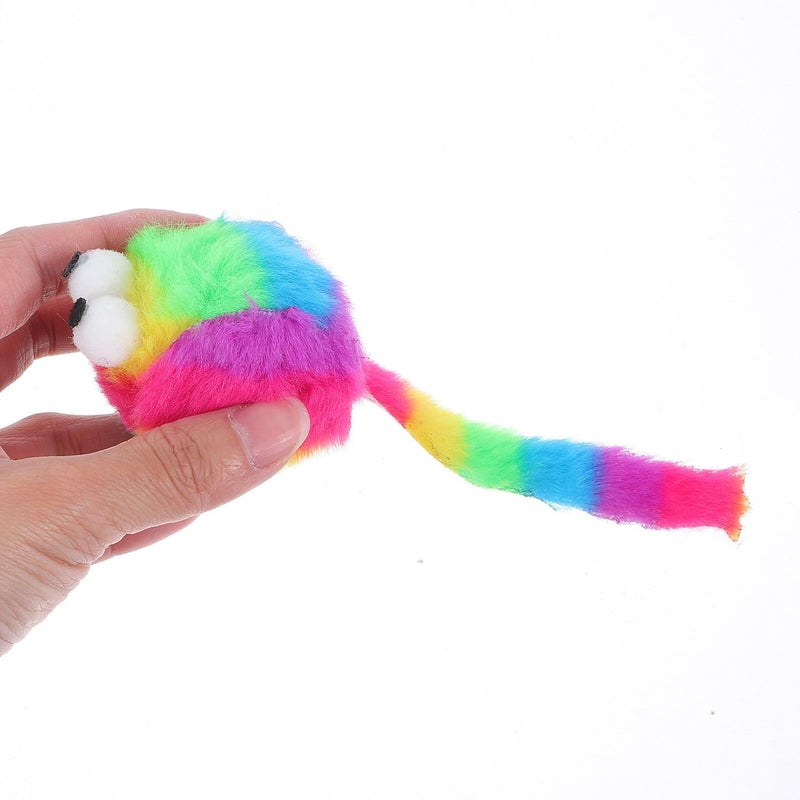 6 Plush Stuffed Mice Toy Set For Cat Kitten Hunting Training Interactive Play Chew Fun Indoor Activities Soft Fuzzy Mouse Pet Toy - Image 5