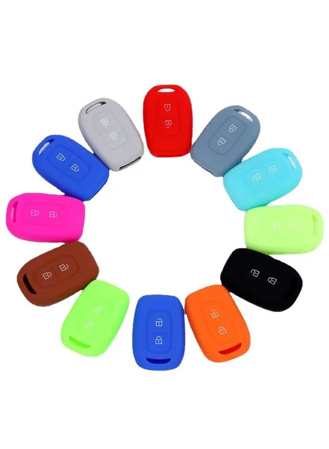 Black Silicone Rubber Car Key Case For Duster Scenic And Megane 2016 2017 Models - Image 5