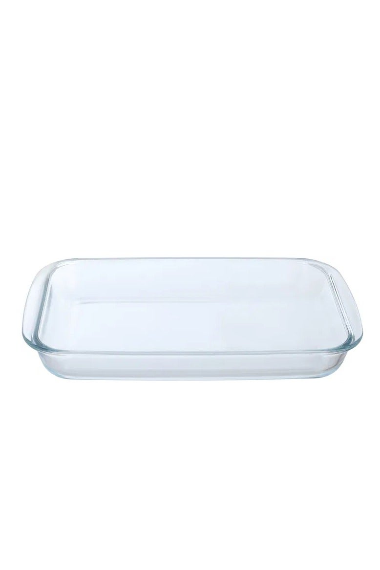 Alsaif Gallery Al Saif Gallery Glass Oven Tray, 2.9 cm, Rectangle - Transparent - Image 3