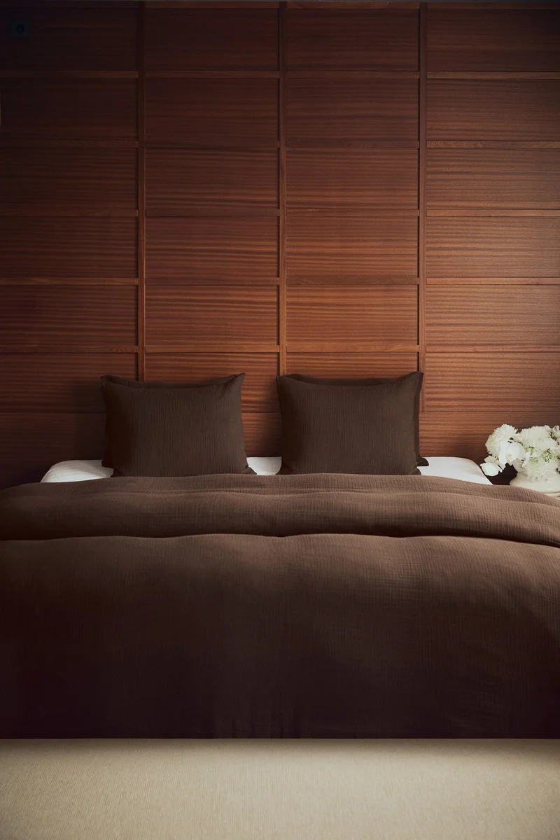 اتش اند ام طقم غطاء لحاف من القطن