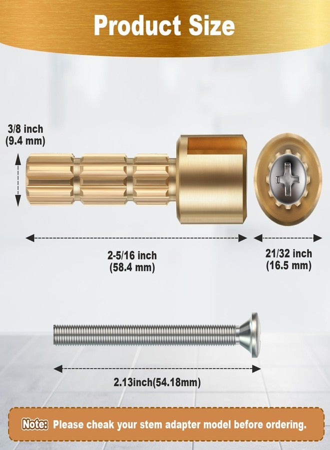 Dreyoo Stem Adapter, Replacement for 970-0770 Plumbing Equipment Compatible with Pfister Securepfit Trims, Shower Handle Stem Extension Tub and Faucet Accessories Valve Extender Trim Repair - Image 2