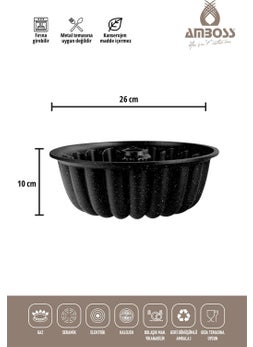 Alya Casting Cake Mold Fireproof Non-Stick - Black 26 cm - pzsku/Z6522B2C4B371A286B5FCZ/45/_/1725723394/d647d23d-51dc-4a96-82d0-4e71c8979c1c