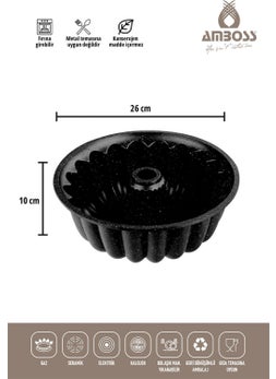 Alya Casting Cake Mold Fireproof Non-Stick - Black 26 cm - pzsku/Z6522B2C4B371A286B5FCZ/45/_/1725723395/9905e758-94bc-430b-8720-fa9273651663