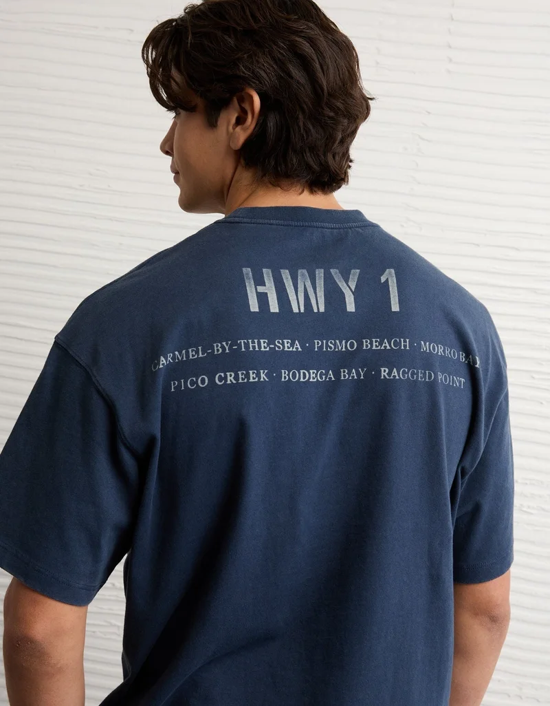 American Eagle AE Boxy Destination Graphic T-Shirt