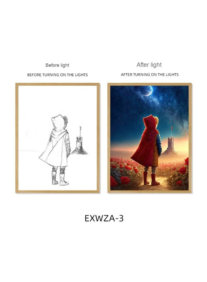 آنا 8 بوصات مصباح تزييني ثلاثي الألوان يعمل باللمس ويمتلك خاصية تغيير الألوان - Image 1