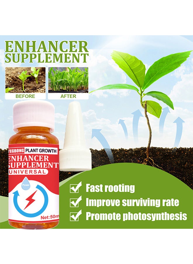 YEGBONG Two Bottles 50ML Plant Growth Enhancer Supplement, Concentrate Liquid Fertilizer Nutrient For Transplant Fast Rooting Rescue Disease Seedlings, Promotes Rooting, Grow New Plants From Cutting  - Image 2