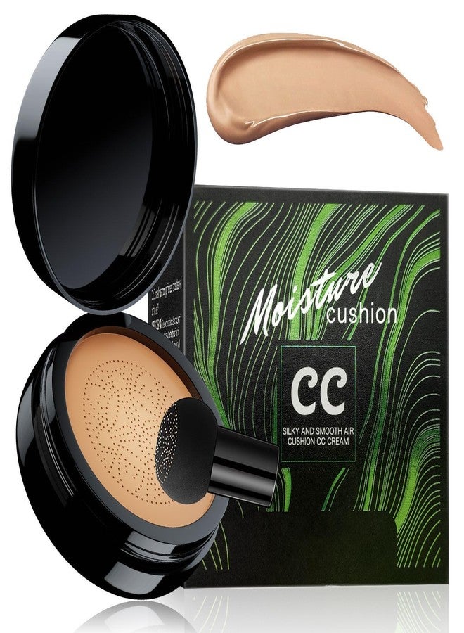 Ihrlpxkc Foundation for Older Women - Air Cushion CC Cream Foundation Makeup, BB Cream Concealer Full Coverage Moisturizing Concealer Brighten Long-lasting (Medium) - Image 1