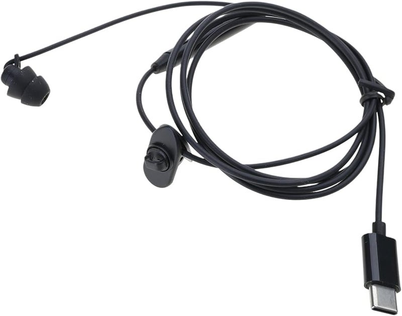 سماعة أذن واحدة USB C مع ميكروفون لإلغاء الضوضاء لأجهزة الكمبيوتر وموظفي الأمن - Image 1