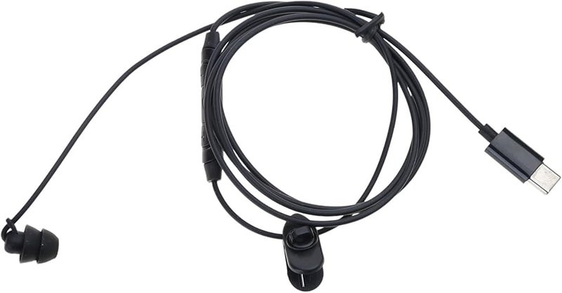 سماعة أذن واحدة USB C مع ميكروفون لإلغاء الضوضاء لأجهزة الكمبيوتر وموظفي الأمن - Image 5