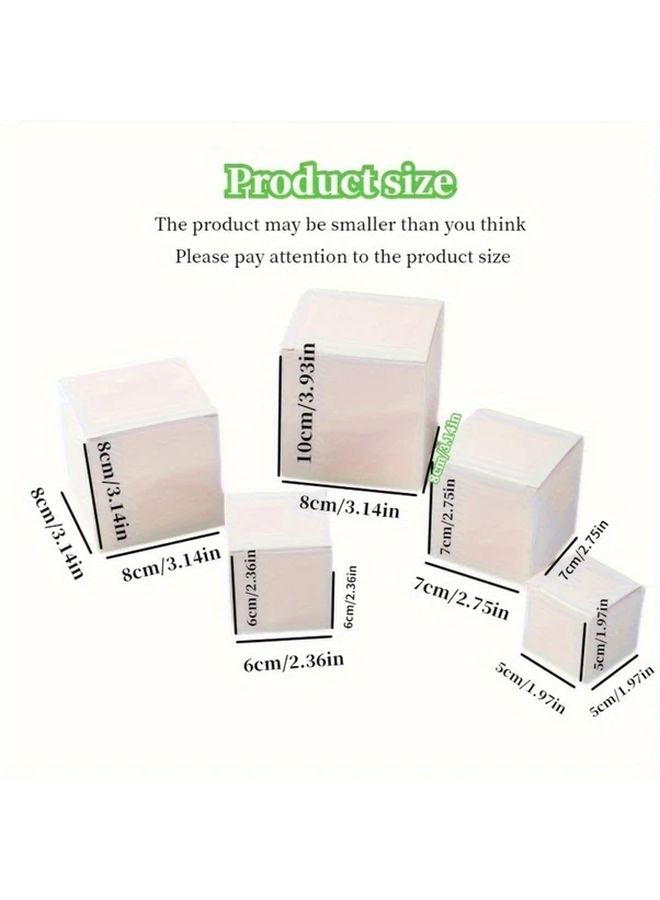 25 White Paper Gift Boxes 3 15x3 15x3 15 Inch With Lids For Holiday Decoration Craft Packaging - Image 2