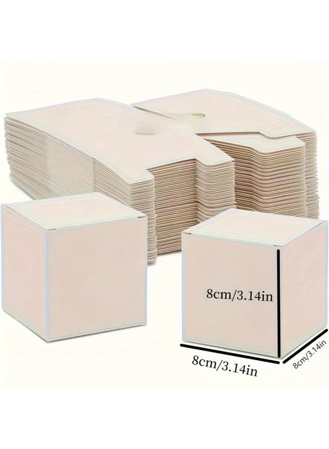 25 White Paper Gift Boxes 3 15x3 15x3 15 Inch With Lids For Holiday Decoration Craft Packaging - Image 3