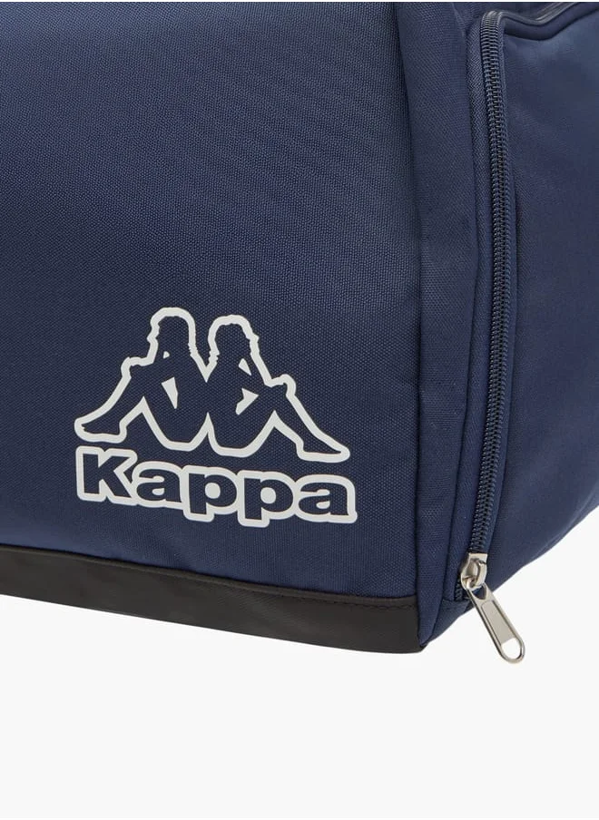 كابا Men Logo Print Duffel Bag with Handles and Zip Closure